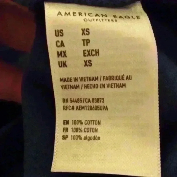 ***NWT*** AMERICAN EAGLE STANDARD FIT MEN'S LONG SLEEVE SHIRT SIZE XS - Picture 6 of 6